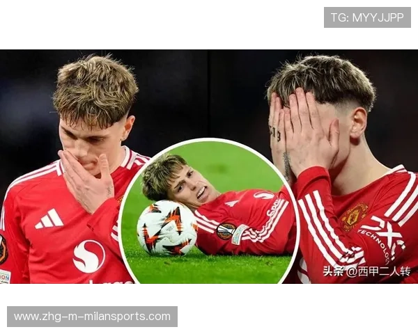 曼联边路传中落点极佳，加纳乔头球顶偏